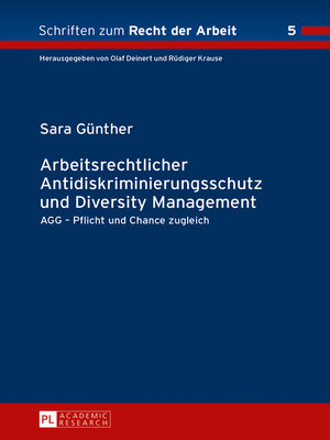 cover image of Arbeitsrechtlicher Antidiskriminierungsschutz und Diversity Management